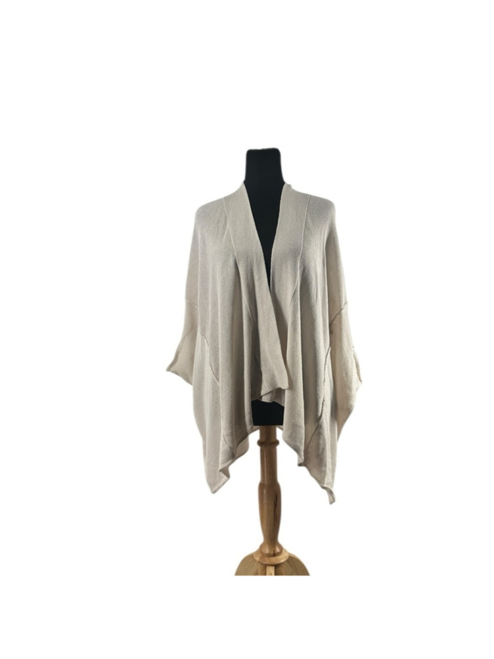 Wooden Ships cardigan knit sweater light weight reverse seam lounge sz s/m